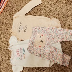 0-3 month girls outfit